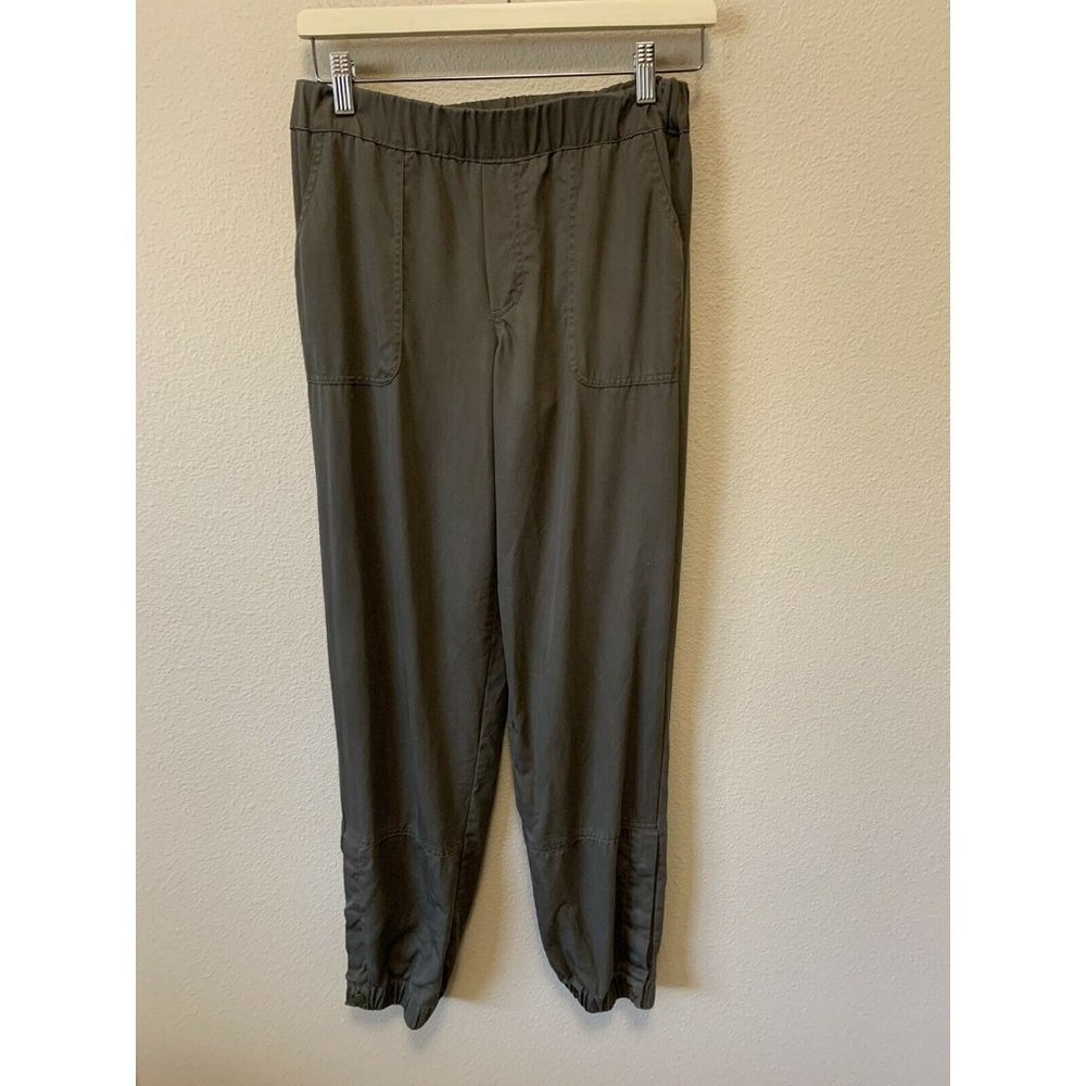 OLIVE +OAK WOMENS PANTS solid GREEN OLIVE Tencel soft comfort Jogger Small